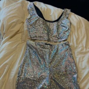 Holographic Two-Piece Set
